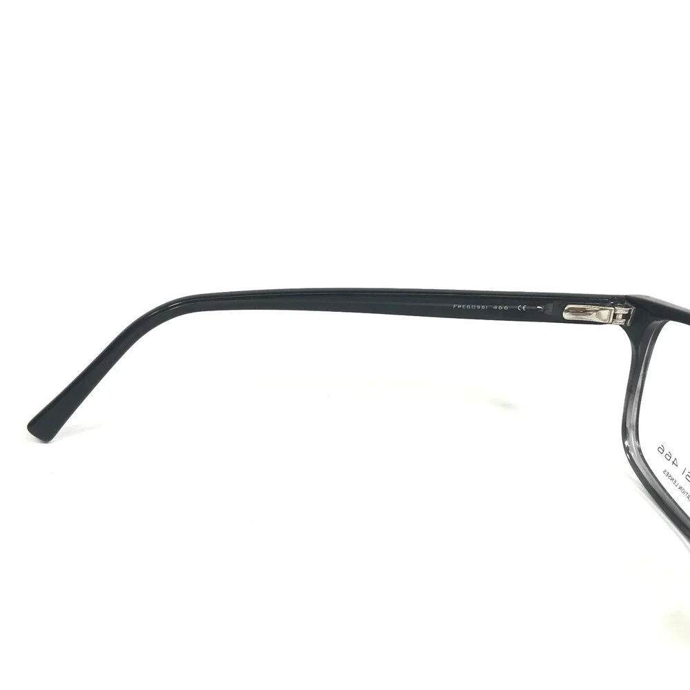 Fregossi Eyeglasses Frames 466 Grey Fade Black Square Full Ri 55-17-145